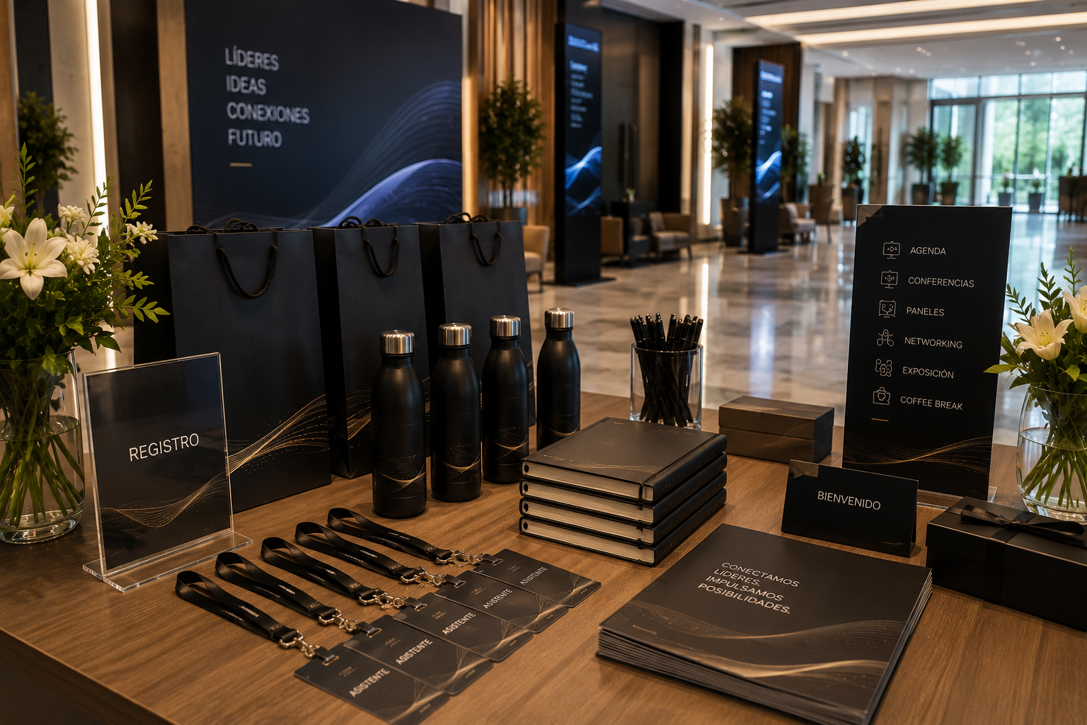 Branding y merchandising para eventos corporativos